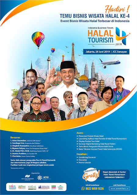 Hadiri Temu Bisnis Wisata Halal Ke-4 Di JCC Senayan Jakarta, 19 Juni 2019.